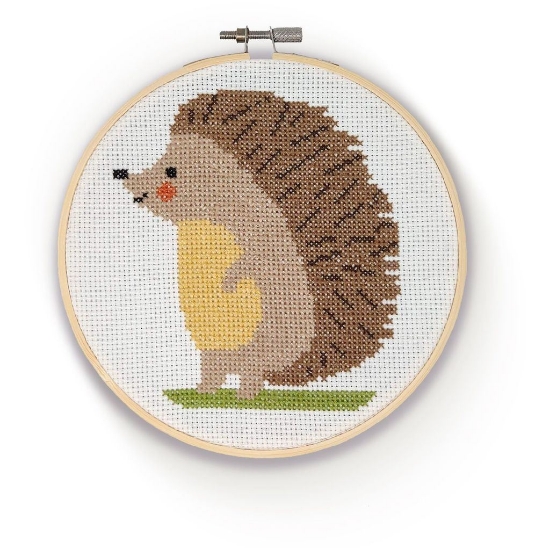 Picture of Hedgehog Cross Stitch Kit