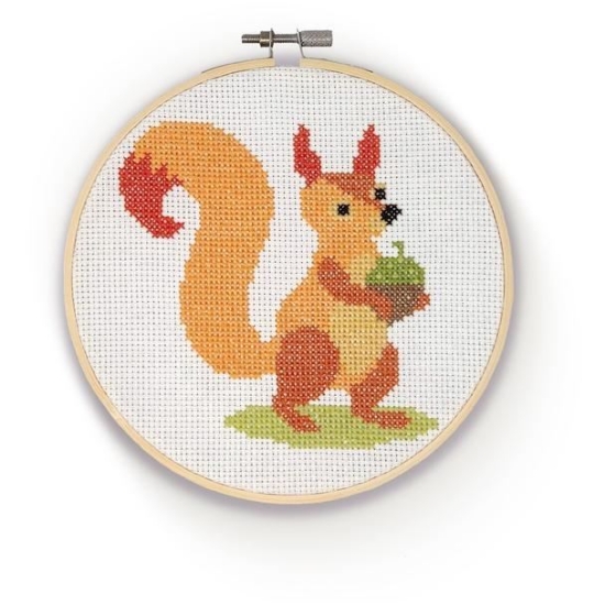 Picture of Squirrel Cross Stitch Kit