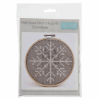 Picture of Snowflake Felt Cross Stitch With Hoop