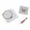 Picture of Butterfly Cross Stitch With Hoop