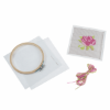 Picture of Rose Cross Stitch With Hoop