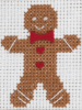 Picture of Ginger Bread Man Cross Stitch Card