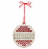 Picture of Wooden Cross Stitch Bauble