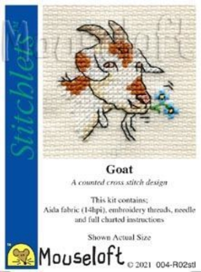 Picture of Mouseloft "Goat" Stitchlets Cross Stitch Kit