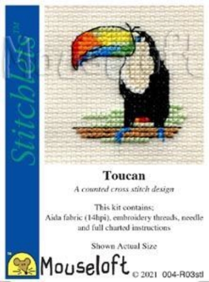 Picture of Mouseloft "Toucan" Stitchlets Cross Stitch Kit