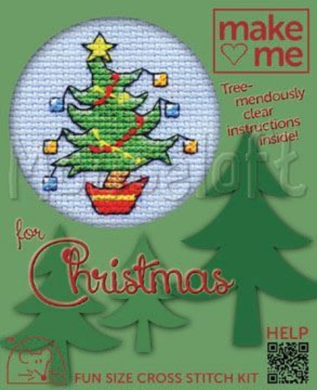 Picture of Mouseloft "Happy Tree" Make Me for Christmas Cross Stitch Kit