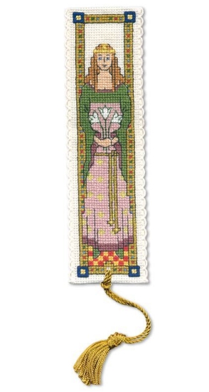 Picture of Medieval Queen Bookmark Cross Stitch Kit
