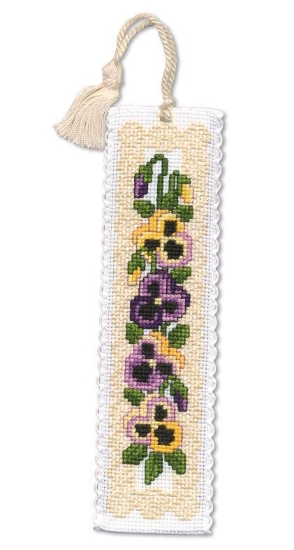 Picture of Victorian Pansies Bookmark