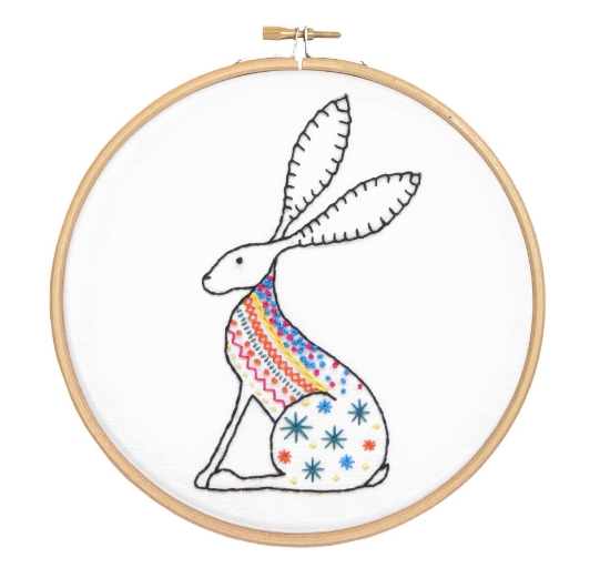 Picture of Hare Contemporary Embroidery Kit