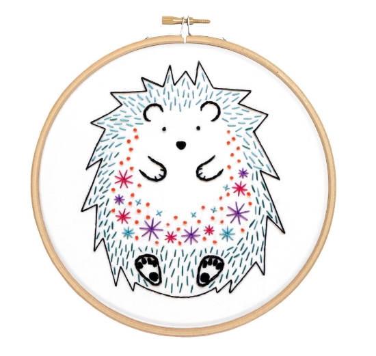 Picture of Hedgehog Contemporary Embroidery Kit