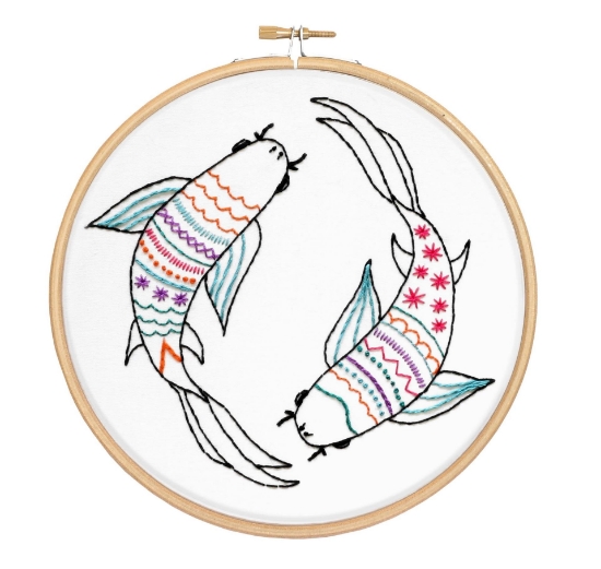 Picture of Koi Carp Contemporary Embroidery Kit