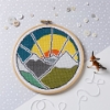 Picture of Mountain Adventure Contemporary Cross Stitch Kit
