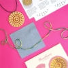 Picture of Pink & Blue Go Stitch Necklace Kit