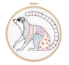 Picture of Ring-Tailed Lemur Contemporary Embroidery Kit