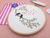 Picture of Love Birds 6" Cross Stitch Kit by Sew Sophie Crafts