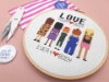 Picture of Love Your Body 6" Cross Stitch Kit by Sew Sophie Crafts