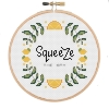 Picture of Squeeze The Day 6" Cross Stitch Kit by Sew Sophie Crafts