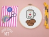 Picture of I Heart Tea 6" Cross Stitch Kit by Sew Sophie Crafts