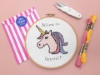 Picture of Unicorn 6" Cross Stitch Kit by Sew Sophie Crafts