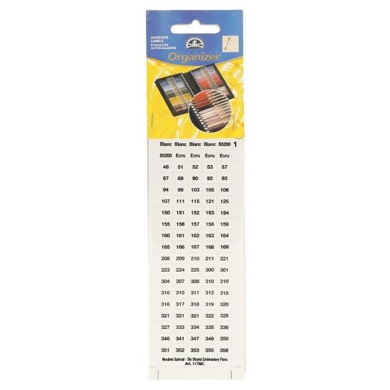 Picture of DMC Stranded Cotton Number Stickers