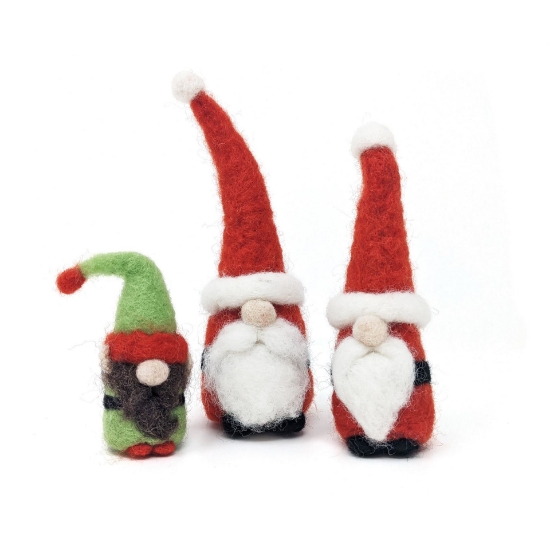 Picture of Santa Gnomes Needle Felting Kit