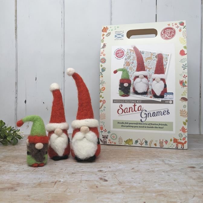 Santa Gnomes Needle Felting Kit Stitchtastic
