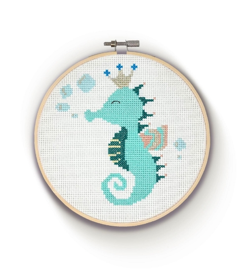 Picture of Seahorse Cross Stitch Kit