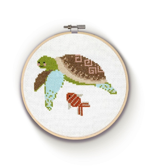 Picture of Turtle Cross Stitch Kit