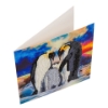 Picture of Penguin Family, 18x18cm Crystal Art Card