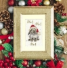 Picture of Ho Ho Ho Christmas Card Cross Stitch Kit by Bothy Threads