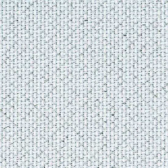 Picture of Zweigart Offcuts 14 Count Aida White Aida/Silver Flecked (17) Multiple Sizes
