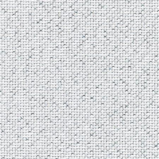 Picture of Zweigart Offcuts 18 Count Aida White Aida/Silver Flecked (17)
 Multiple Sizes