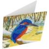 Picture of Kingfisher , 18x18cm Crystal Art Card