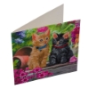 Picture of Cat Friends , 18x18cm Crystal Art Card