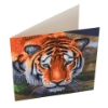 Picture of Tiger , 18x18cm Crystal Art Card