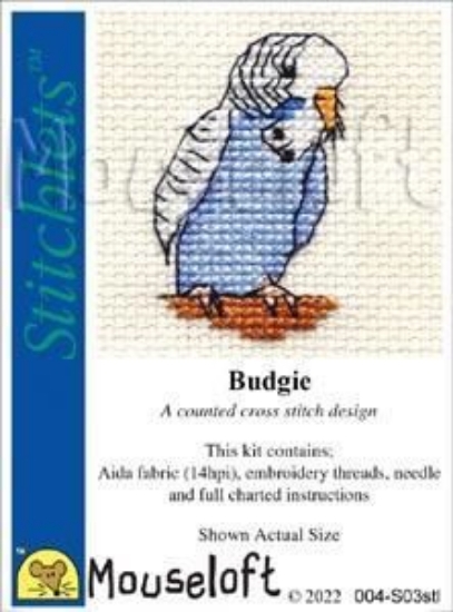 Picture of Mouseloft "Budgie" Stitchlets Cross Stitch Kit