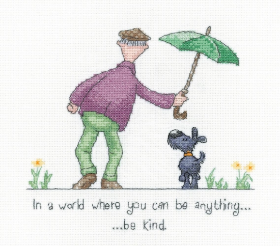 Picture of Be Kind - 14 ct Aida Golden Years Cross Stitch Kit