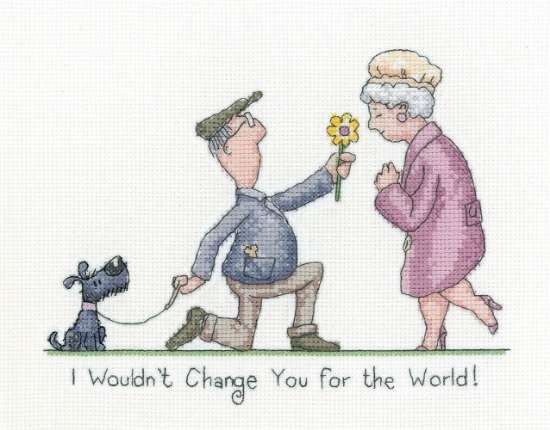 Picture of I Would't Change You - 14 ct Aida Golden Years Cross Stitch Kit
