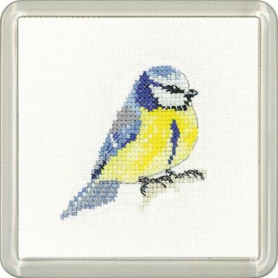 Picture of Blue Tit - Little Friends Coaster Cross Stitch Kit