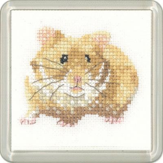 Picture of Hamster - Little Friends Coaster Cross Stitch Kit