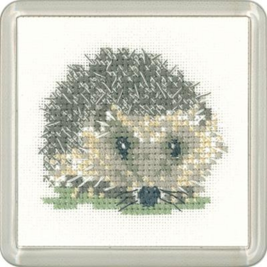 Picture of Hedgehog - Little Friends Coaster Cross Stitch Kit
