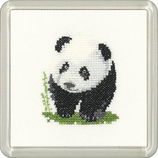 Picture of Panda - Little Friends Coaster Cross Stitch Kit