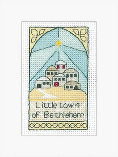 Picture of Bethlehem - Stained Glass Christmas Card Cross Stitch Kit