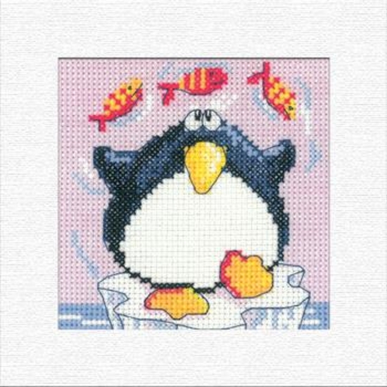 Picture of Penguin - Christmas Card Karen Carter Cross Stitch Kit
