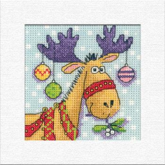 Picture of Reindeer - Christmas Card Karen Carter Cross Stitch Kit