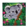Picture of Koala Hugs, 18x18cm Crystal Art Card