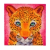 Picture of Leopard, 18x18cm Crystal Art Card
