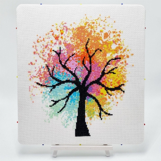 Picture of Watercolour Tree Cross Stitch Kit by Meloca Designs