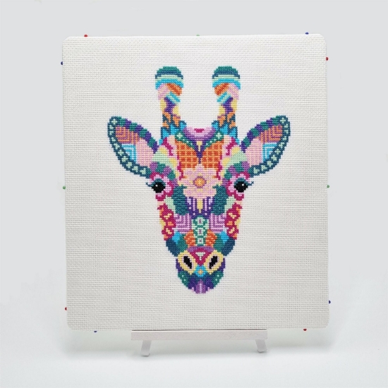 Picture of Mandala Giraffe Cross Stitch Kit by Meloca Designs