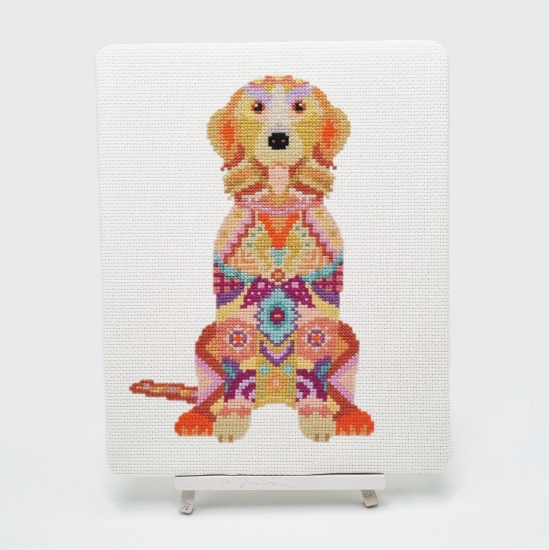 Picture of Mandala Dog Cross Stitch Kit by Meloca Designs
